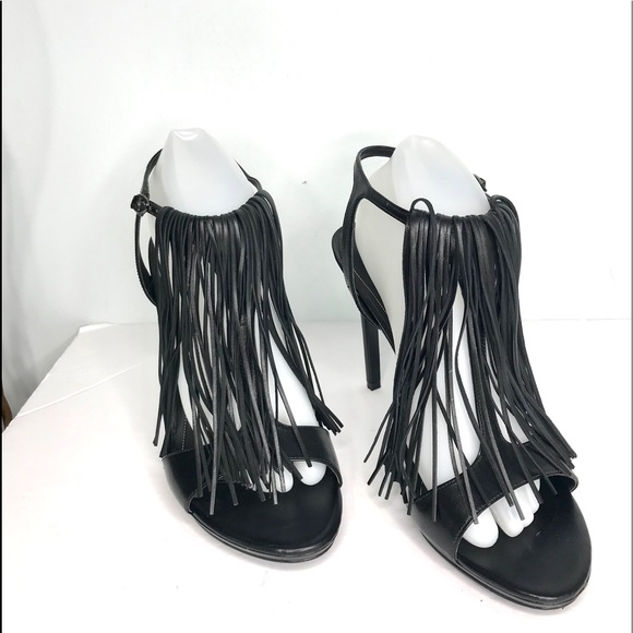 Kendall & Kylie Shoes - Kendall +Kylie black fringe pumps